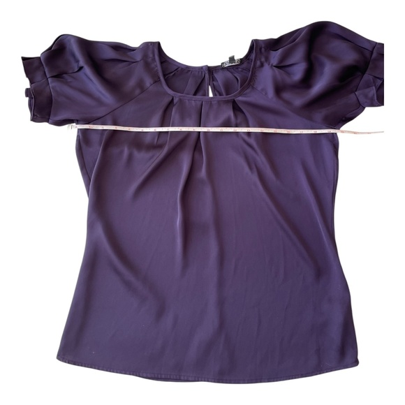 Y2K Express short sleeve eggplant top women's size XS NEW without tag - Picture 7 of 10